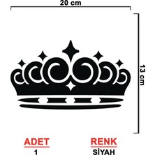 Sönmez Sticker Taç Sticker - Oto Sticker - Araba Sticker - Araç Sticker - Araba Aksesuar - Cam Sticker