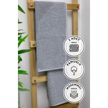 Line Luxury 2li El Yüz Havlusu 50x90 - Gri