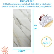 Renkli Duvarlar BS1764 Kendinden Yapışkanlı 1ADET 30X60CM Mermer Desenli Esnek Karavan Banyo Wc Duvar Kaplama Paneli