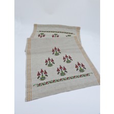 Yıldız Yolu YıldızYolu Şile Bezi El İşlemeli Runner / Masa Örtüsü