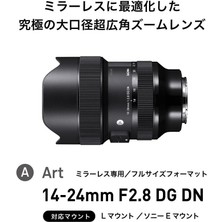 Sigma 14-24MM F/2.8 Dg Dn Art Lens (Sony E)