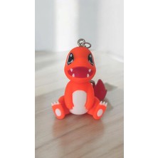 3DŞehri Chermander Pokemon Anahtarlık 4.5 cm