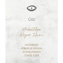 Üç Göz Küpe Siyah Silver