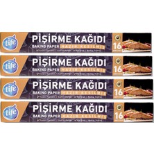 Life Kesilmiş Pişirme Kağıdı'16 Lı 4'Lü paket