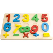 KM5629 Ahşap Rakamlar Puzzle -Kumtoys