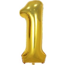 Konsept Sepeti Yaş Gold Balon Seti Krom Gold Konfetili Beyaz Balon Happy Birthday Banner (Balon Bandı Hediyeli)