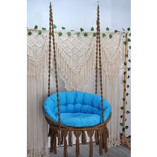 Altınoluk Hamak Makrome Relax Salıncak ( Kahve ) Minderli