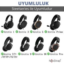 Novstrap Steelseries Arctis 1 3 5 7 7p 7x 9 9x Pro ile Uyumlu Yedek Kulaklık Yastığı Pedi Süngeri