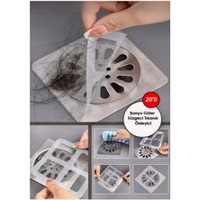 Uzun Tuning Fileli 20'li Gider Filitresi, Gider Koruyucu Saç Toplayıcı Gider Süzgeci Böcek ve Haşere Önleyici