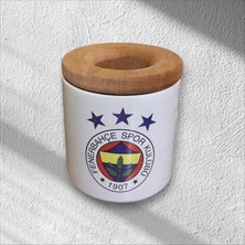 Game Fruy "fenerbahçe" Baskılı Seramik Ahşap Kapaklı Kalemlik & Seramik T Kupa Bardak Set