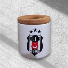 Game Fruy "beşiktaş" Baskılı Seramik Ahşap Kapaklı Kalemlik & Seramik T Kupa Bardak Set