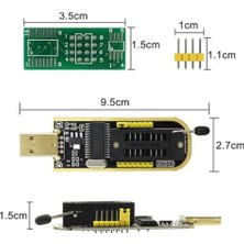 USB Bios Flash Eeprom Programlayıcı CH341A + Soıc8 Sop8 Test Klipsi