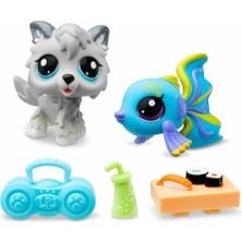 Littlest Pet Shop Minişler 2'li Figür Seti S1 S00005264 20&24 Kurt ve Balık