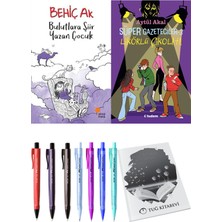 Süper Gazeteciler 3 Likörlü Çikolata ve Bulutlara Şiir Yazan Çocuk 2'li Set - Kalem