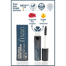 fnac | 14 In 1 Eyelash & Brow Serum| Kaş Kirpik Bakım Serumu %100 Doğal Içerik | Organik Fas Argan Yağlı