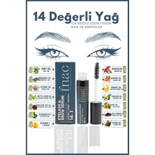 fnac | 14 In 1 Eyelash & Brow Serum| Kaş Kirpik Bakım Serumu %100 Doğal Içerik | Organik Fas Argan Yağlı