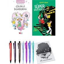 Süper Gazeteciler 4 Belalı Davetiye ve Çilekli Dondurma 2'li Set - Kalem