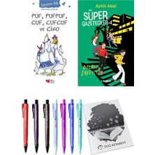 Süper Gazeteciler 4 Belalı Davetiye ve Puf, Pufpuf, Cuf, Cufcuf ve Cino 2'li Set - Kalem