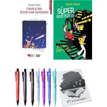 Süper Gazeteciler 4 Belalı Davetiye ve Charlie'nin Büyük Cam Asansörü 2'li Set - Kalem