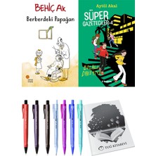 Süper Gazeteciler 4 Belalı Davetiye ve Berberdeki Papağan 2'li Set - Kalem