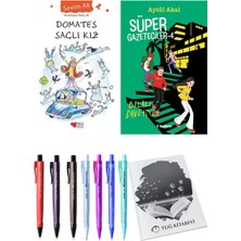 Süper Gazeteciler 4 Belalı Davetiye ve Domates Saçlı Kız 2'li Set - Kalem