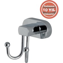 Çelik Banyo Paslanmaz Pirinç Zirve 2'li Askılık