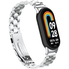 Cepte Aksesuar Xiaomi Mi Band 9 Krd-04 Metal Kordon-Siyah