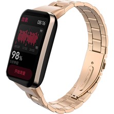 Cepte Aksesuar Xiaomi Mi Band 7 Pro Krd-04 Metal Kordon-Rose Gold