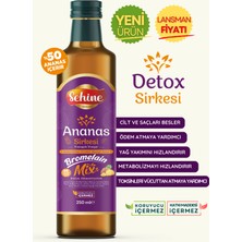 Sehine Ananas Detox Sirkesi, Bromelain Mix, Doğal Fermantasyon 250 ml