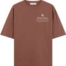 Coutliner Sensitive Content Oversize T-Shirt (Ekstra! Bol Kesim)