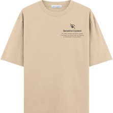 Coutliner Sensitive Content Oversize T-Shirt (Ekstra! Bol Kesim)