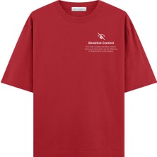 Coutliner Sensitive Content Oversize T-Shirt (Ekstra! Bol Kesim)
