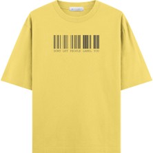 Coutliner Barcode Oversize T-Shirt (Ekstra! Bol Kesim)
