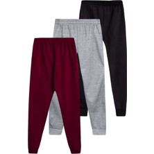 Uniquetrenders Çocuk  Beli Lastikli Jogger Eşofman Altı 3'lü Set
