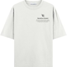 Coutliner Sensitive Content Oversize T-Shirt (Ekstra! Bol Kesim)