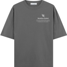 Coutliner Sensitive Content Oversize T-Shirt (Ekstra! Bol Kesim)