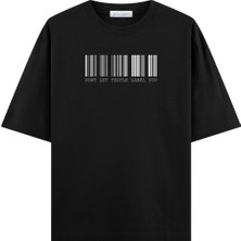 Coutliner Barcode Oversize T-Shirt (Ekstra! Bol Kesim)