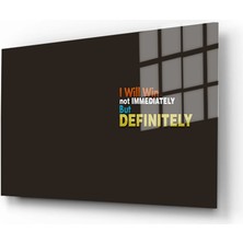 Motivasyon Cam Tablo, Kaligrafi, 3D Dekoratif Baskı