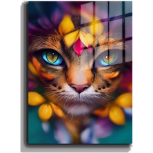 Marsilyan Eğlenceli Hayvanlar, Yapay Zeka Destekli, 3d Dekoratif Baskı Cam Tablo 303