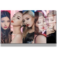 Marsilyan Creative Fashion 3d Dekoratif Baskı Yatay Cam Tablo 01