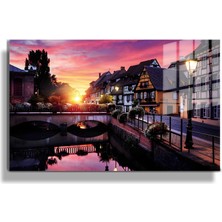 Marsilyan Şehirler Ve Manzaralar, Yapay Zeka Destekli, 3d Dekoratif Baskı Yatay Cam Tablo 465