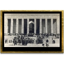Marsilyan Yapay Zeka İle Yenilenmiş Atatürk Fotoğrafları Siyah Beyaz Cam Tablo, 3d Dekoratif Baskı 363