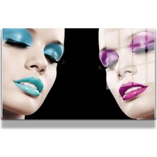 Marsilyan Creative Fashion 3d Dekoratif Baskı Yatay Cam Tablo 01