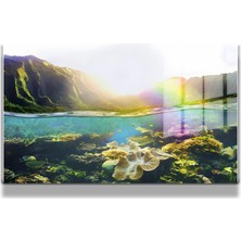 Marsilyan Eğlenceli Hayvanlar, Yapay Zeka Destekli, 3d Dekoratif Baskı Yatay Cam Tablo 418