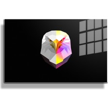 Marsilyan Eğlenceli Hayvanlar, Yapay Zeka Destekli, 3D Dekoratif Baskı Yatay Cam Tablo 497