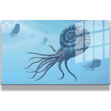 Marsilyan Eğlenceli Hayvanlar, Yapay Zeka Destekli, 3D Dekoratif Baskı Yatay Cam Tablo 316