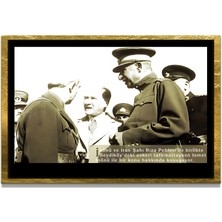 Marsilyan Yapay Zeka ile Yenilenmiş Atatürk Fotoğrafları Siyah Beyaz Cam Tablo, 3D Dekoratif Baskı 524