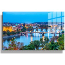 Marsilyan Şehirler Ve Manzaralar, Yapay Zeka Destekli, 3d Dekoratif Baskı Yatay Cam Tablo 175