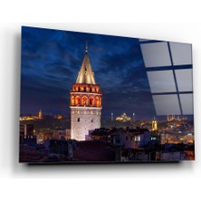 Marsilyan Galata Kulesi Cam Tablo | , Dekoratif, Ofis, Mutfak