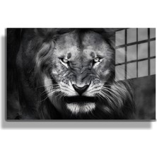 Marsilyan Eğlenceli Hayvanlar, Yapay Zeka Destekli, 3d Dekoratif Baskı Yatay Cam Tablo 98